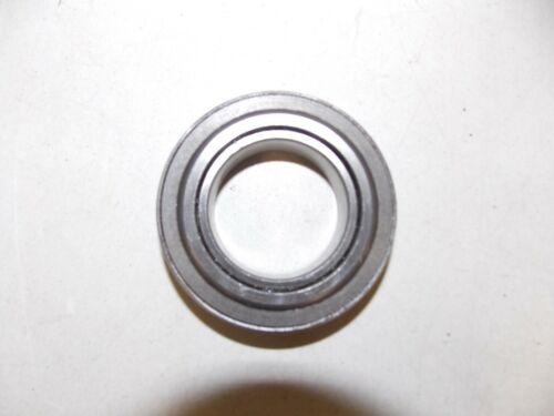 Close-up of a metal bearing against a white background.